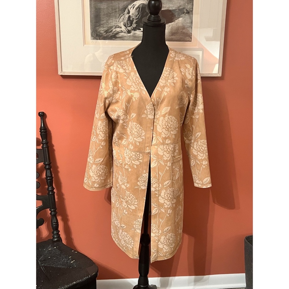 Faux Suede Lightweight Jacket from Anthro